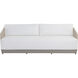 Allariz Greige / Stinson White Outdoor Sofa